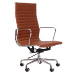 Affordable Eames office chair EA 117 Brown High Back Thin Pad Replica