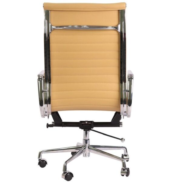 Eames  Thin Pad Office Chair Camel Leather - Replica - High Back - DECOMICA