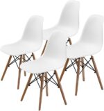 set of 4 Eames DSW chair replica