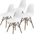 set of 4 Eames DSW chair replica