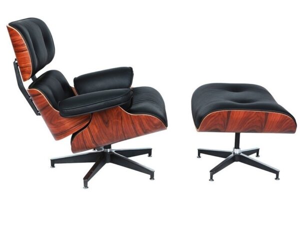 eames lounge chair stool rosewood 103b black 01 001