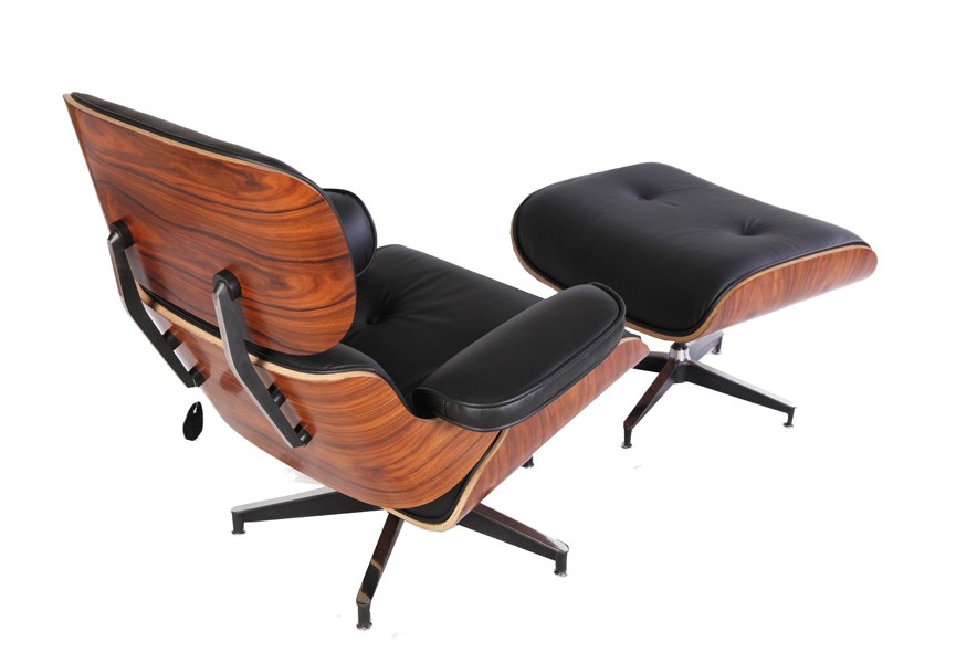 eames lounge chair stool rosewood 103b black 03