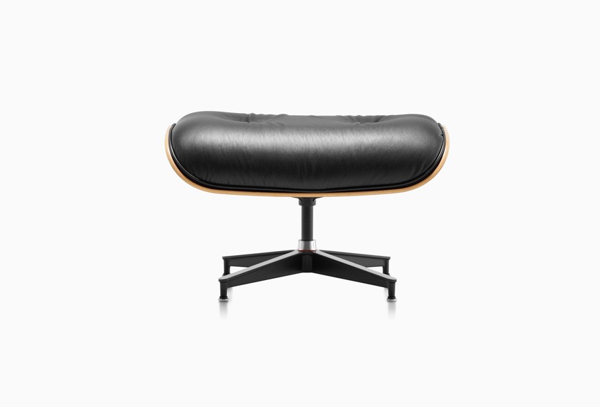 eames lounge chair stool rosewood 103b black 07